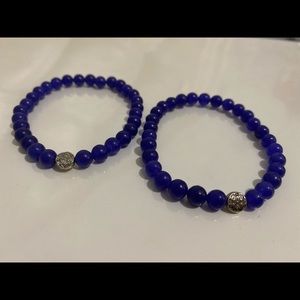 Cobalt bracelet set